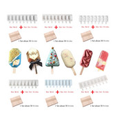 Silikoninė ledų forma, skirta „pasidaryk pats“ naminiam popsicle formelei su lazdelėmis 8 ląstelių ledo kubelių padėklas pyragų kepimo įrankiai