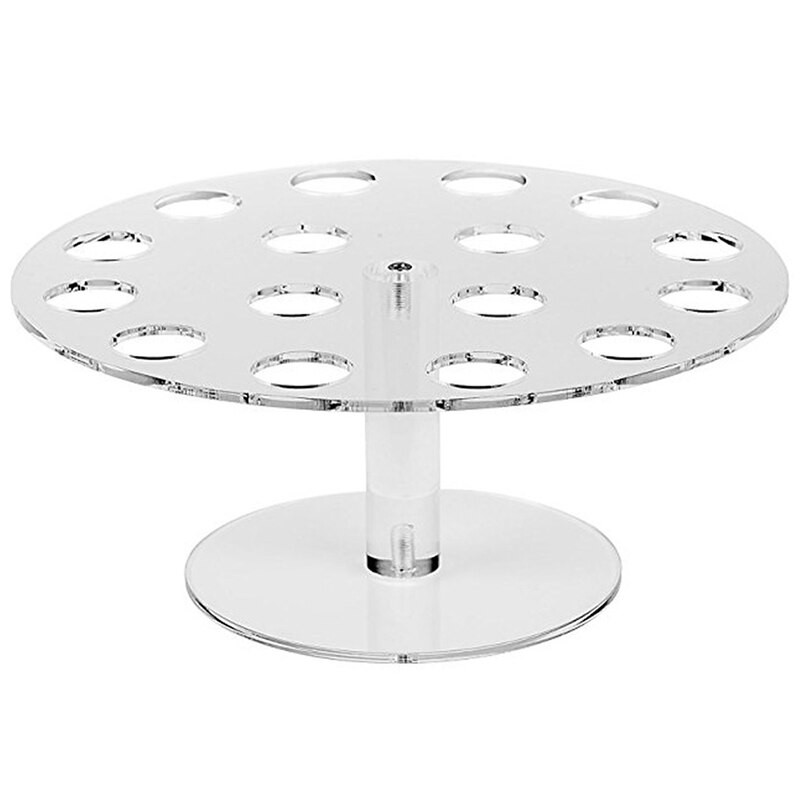 16-jamkový okrúhly priehľadný akrylový stojan na zmrzlinu v kornútku, stojan na popcorn, stojan na zmrzlinu, nástroj na zmrzlinu na svadobnú párty a bar