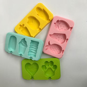 Domáca silikónová forma na zmrzlinu, forma na pečenie, forma na lízanky s viečkom a tyčinkami na zmrzlinu