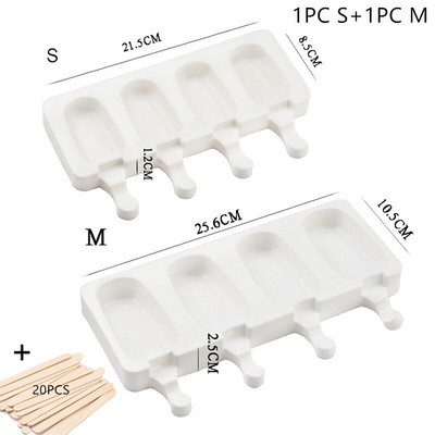 2 ks silikónová forma na zmrzlinu, formy na nanuky, domáci mrazák na dezerty, ovocná šťava, forma na výrobu zmrzliny s paličkami na nanuky
