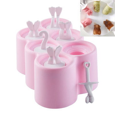 Letná silikónová forma na ľad v tvare ryby v tvare škaredých rýb, domáca kreatívna forma na ľad, forma na nanuk 1 ks