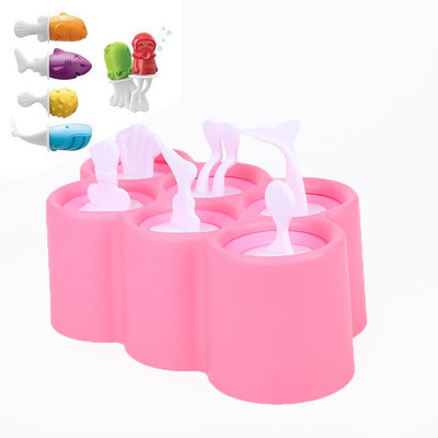 Letná silikónová forma na ľad v tvare ryby v tvare škaredých rýb, domáca kreatívna forma na ľad, forma na nanuk 1 ks