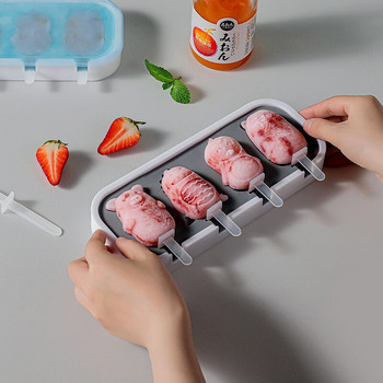 Φόρμα παγωτού σιλικόνης Παγωτό Diy Οικιακά φρούτα Παιδιά Σπιτικά καλούπια για Popsicle Artifact Καλούπια σιλικόνης Καλούπια παγωτού