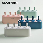 Ľahko uvoľniteľné formy na nanuky, 4-dierkové silikónové formy na výrobu zmrzliny bez BPA, opakovane použiteľné formy na nanuky