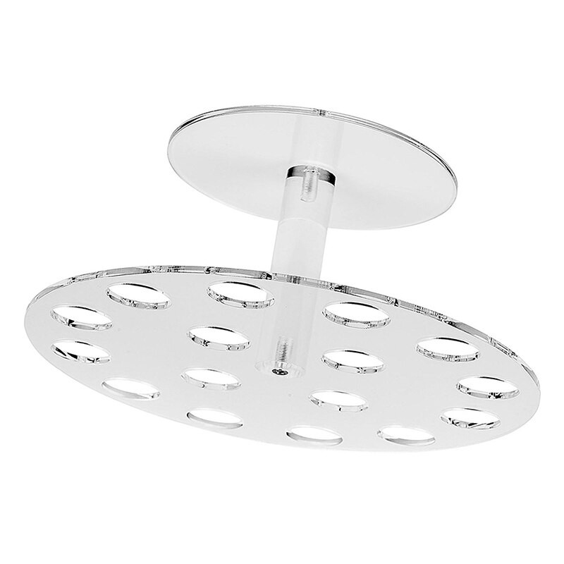 16 držiakov na akrylový zmrzlinový kornútok/stojan na sushi roládu, priehľadný, maloobchodný