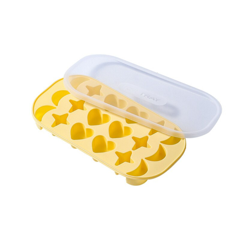 Silikónová forma na ľadové kocky, miska na ľad, mrazená forma na ľadové kocky, ľadová krabička, kocka ľadu, domáci model, forma na ľadové kocky, rýchle odmrazovanie