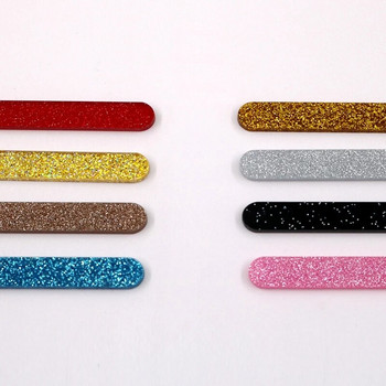 50 τμχ Glitter Acrylic Ice Cream Sticks Popsicle Crafts Diy Χειροποίητη Κατασκευή Χειροτεχνίας Baby Shower Kis Gift Birthday Party 11,3x1cm