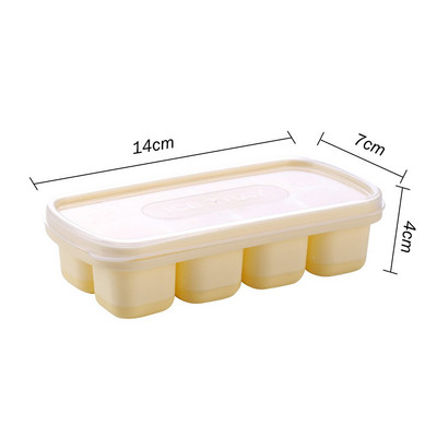 Silikónové formy na výrobu kociek ľadu, mini formy na ľad s odnímateľnými viečkami, kuchynská chladnička, malé štvorcové formy, letný box na ľad