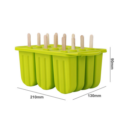 Silikoninės formos Vasaros Priedai Virtuvės Įrankiai Maisto klasės Lolly Formelės „Pasidaryk pats“ ledų gaminimo aparatas „Ice Sucker“ Desertų formelės