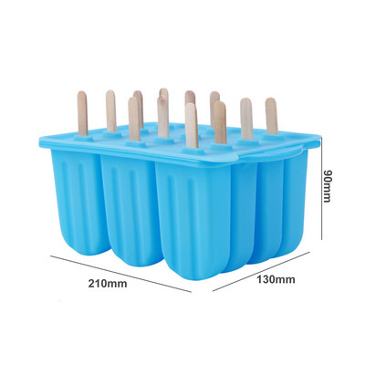 Silikoninės formos Vasaros Priedai Virtuvės Įrankiai Maisto klasės Lolly Formelės „Pasidaryk pats“ ledų gaminimo aparatas „Ice Sucker“ Desertų formelės