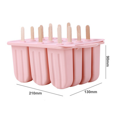 Silikoninės formos Vasaros Priedai Virtuvės Įrankiai Maisto klasės Lolly Formelės „Pasidaryk pats“ ledų gaminimo aparatas „Ice Sucker“ Desertų formelės