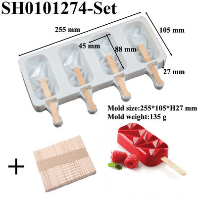 Silikónové formy na nanuky v tvare hviezdy a pologule, diamantové formy na zmrzlinu v tvare srdca, letný nástroj na studené nápoje, miska na ľadové kocky