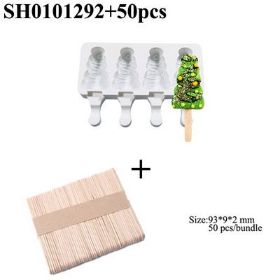 Vianočné dekorácie, dezertné nástroje, tácka na ľad, letné silikónové formy na nanuky a 50 tyčiniek, kuchynské formy na zmrzlinu