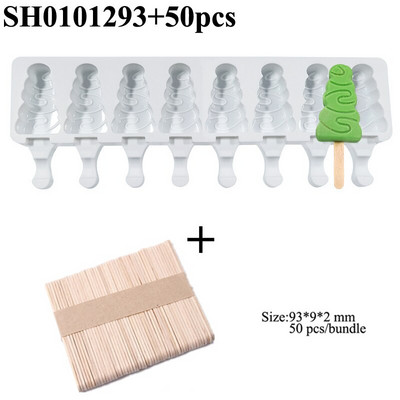 Vianočné dekorácie, dezertné nástroje, tácka na ľad, letné silikónové formy na nanuky a 50 tyčiniek, kuchynské formy na zmrzlinu