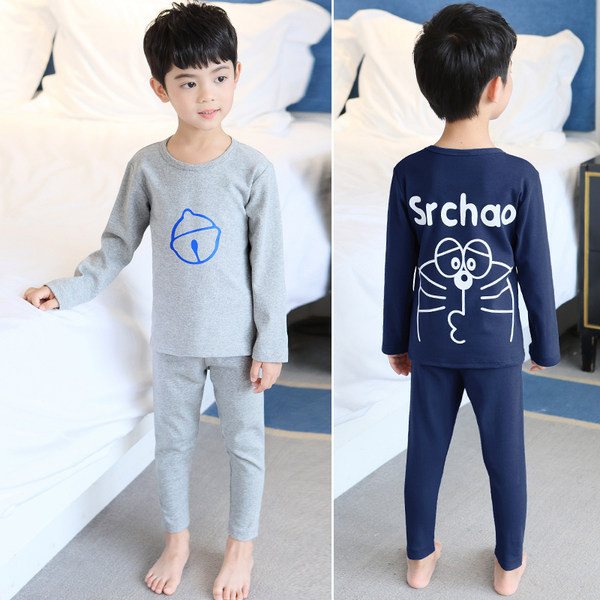 Ležérne dvojdielne pyžamo s potlačou vo viacerých farbách