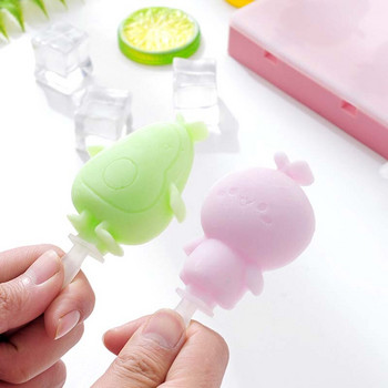 Силиконова форма за сладолед Форми за сладолед с капак Направи си сам Форма за домашен сладолед Ice Popsicle Ice Pop Maker Mold