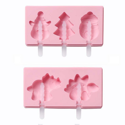 Silikónová forma na zmrzlinu, formy na nanuky s viečkom, domáci výrobca, forma na nanuky