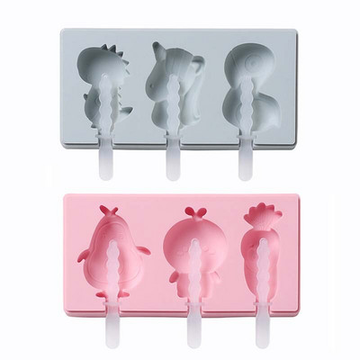 Silikónová forma na zmrzlinu, formy na nanuky s viečkom, domáci výrobca, forma na nanuky