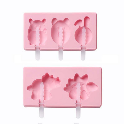 Silikónová forma na zmrzlinu, formy na nanuky s viečkom, domáci výrobca, forma na nanuky