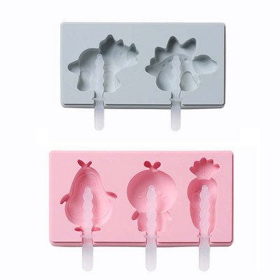 Silikónová forma na zmrzlinu, formy na nanuky s viečkom, domáci výrobca, forma na nanuky