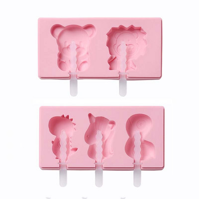 Silikónová forma na zmrzlinu, formy na nanuky s viečkom, domáci výrobca, forma na nanuky