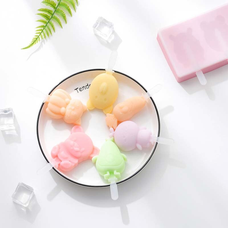 Silikónová forma na zmrzlinu, formy na nanuky s viečkom, domáci výrobca, forma na nanuky