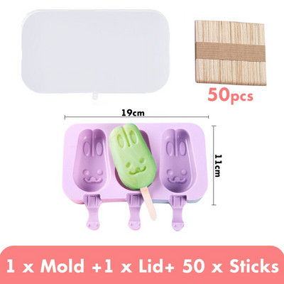 Forma na zmrzlinu, výrobník ľadových kociek, opakovane použiteľná miska na ľadové kocky, domáca forma na nanuk na výrobu letných ručne vyrobených obľúbených položiek