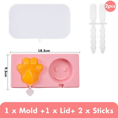 Forma na zmrzlinu, výrobník ľadových kociek, opakovane použiteľná miska na ľadové kocky, domáca forma na nanuk na výrobu letných ručne vyrobených obľúbených položiek