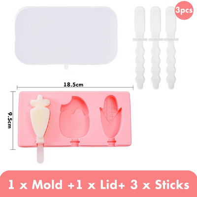 Forma na zmrzlinu, výrobník ľadových kociek, opakovane použiteľná miska na ľadové kocky, domáca forma na nanuk na výrobu letných ručne vyrobených obľúbených položiek