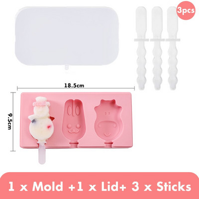 Forma na zmrzlinu, výrobník ľadových kociek, opakovane použiteľná miska na ľadové kocky, domáca forma na nanuk na výrobu letných ručne vyrobených obľúbených položiek