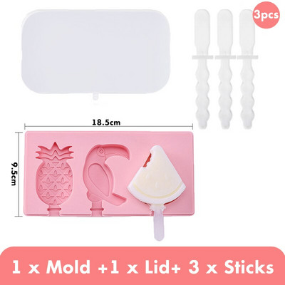 Forma na zmrzlinu, výrobník ľadových kociek, opakovane použiteľná miska na ľadové kocky, domáca forma na nanuk na výrobu letných ručne vyrobených obľúbených položiek