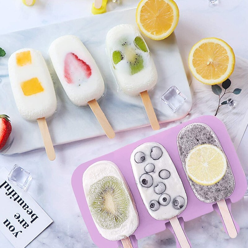 Forma na zmrzlinu, výrobník ľadových kociek, opakovane použiteľná miska na ľadové kocky, domáca forma na nanuk na výrobu letných ručne vyrobených obľúbených položiek