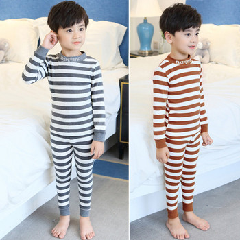Детска пижама от две части панталон и блуза  за момчета