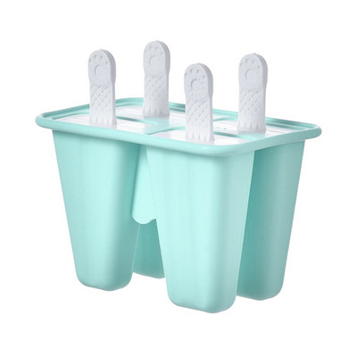 Forma na zmrzlinu 4/6/10 mriežka na ľad, sada silikónových foriem na nanuk, opakovane použiteľná forma na zmrzlinu, miska na ľad s palicou, kuchynské náradie