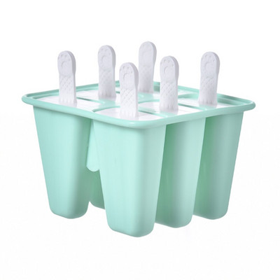 Forma na zmrzlinu 4/6/10 mriežka na ľad, sada silikónových foriem na nanuk, opakovane použiteľná forma na zmrzlinu, miska na ľad s palicou, kuchynské náradie