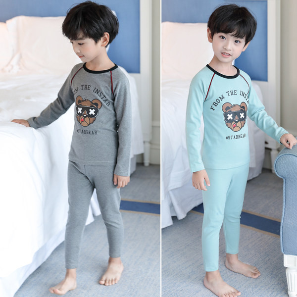 Chlapčenské jesenné dvojdielne pyžamo s potlačou