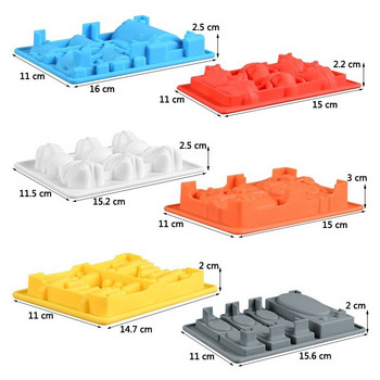 Форми за украса на торти Силиконови форми за печене на шоколадови бонбони Гумени десертни формички за кубчета лед за феновете на Star War