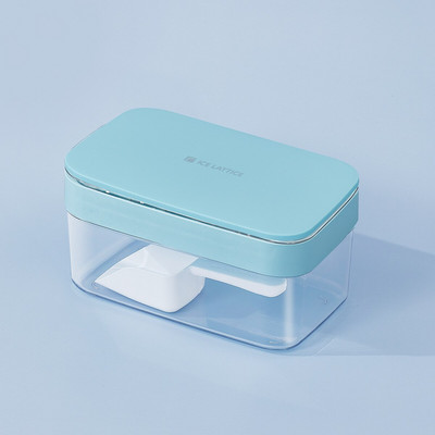 Forma na ľad s úložným boxom, rýchlovyberateľný výrobník ľadu, kreatívny párty bar, kuchynský štvorcový kontajner, sada na studené nápoje