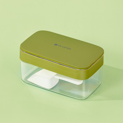 Forma na ľad s úložným boxom, rýchlovyberateľný výrobník ľadu, kreatívny párty bar, kuchynský štvorcový kontajner, sada na studené nápoje