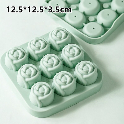 Silikónová forma na ľad, výrobník ľadu, forma na čokoládovú penu, DIY whisky, ľadový hokej, ľahko uvoľniteľné formy na ľad v tvare ruže, kuchynské náradie