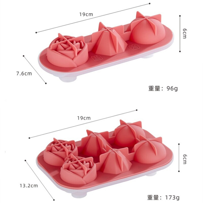 Silikónová forma na ľad, výrobník ľadu, forma na čokoládovú penu, DIY whisky, ľadový hokej, ľahko uvoľniteľné formy na ľad v tvare ruže, kuchynské náradie