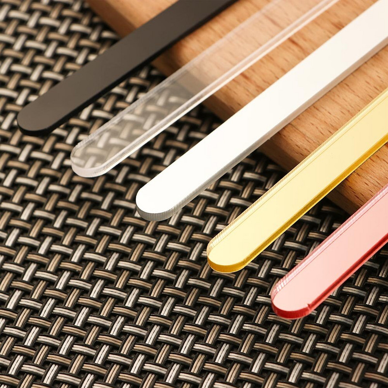 50 ks opakovane použiteľných akrylových tyčiniek na zmrzlinu, tyčinky na nanuk, detské remeslá, DIY ručné práce, výroba, remeslá, darček na detskú oslavu 11,3 x 1 cm