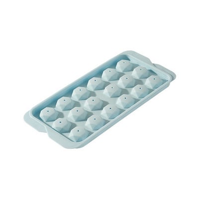 18/33 mriežka 3D okrúhle kosoštvorcové formy na ľad, plastová miska na ľad, domáci bar, párty, hokej, otvory na výrobu krabičiek, formy s krytom, DIY formy