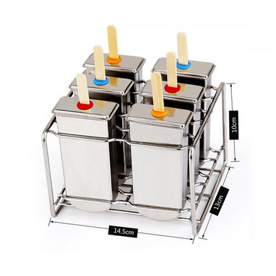 3/6/10 Forma na nanuk z nehrdzavejúcej ocele, forma na zmrzlinu, držiak na ovocné nanuky, tyčinky na nanuky, výrobník ľadu, kuchynské náčinie