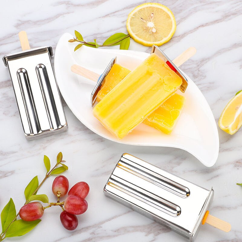 3/6/10 Forma na nanuk z nehrdzavejúcej ocele, forma na zmrzlinu, držiak na ovocné nanuky, tyčinky na nanuky, výrobník ľadu, kuchynské náčinie