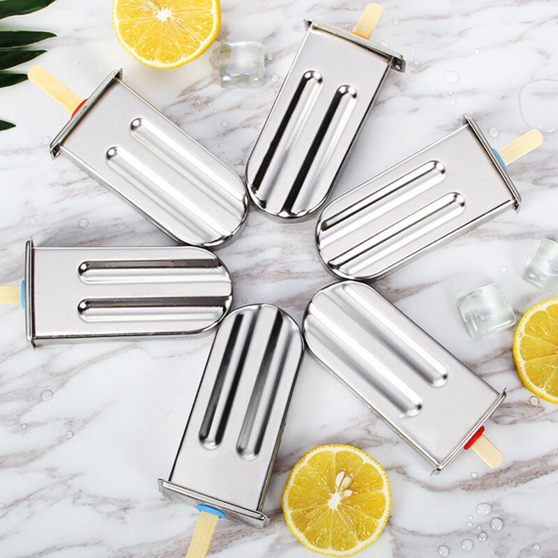 3/6/10 Forma na nanuk z nehrdzavejúcej ocele, forma na zmrzlinu, držiak na ovocné nanuky, tyčinky na nanuky, výrobník ľadu, kuchynské náčinie