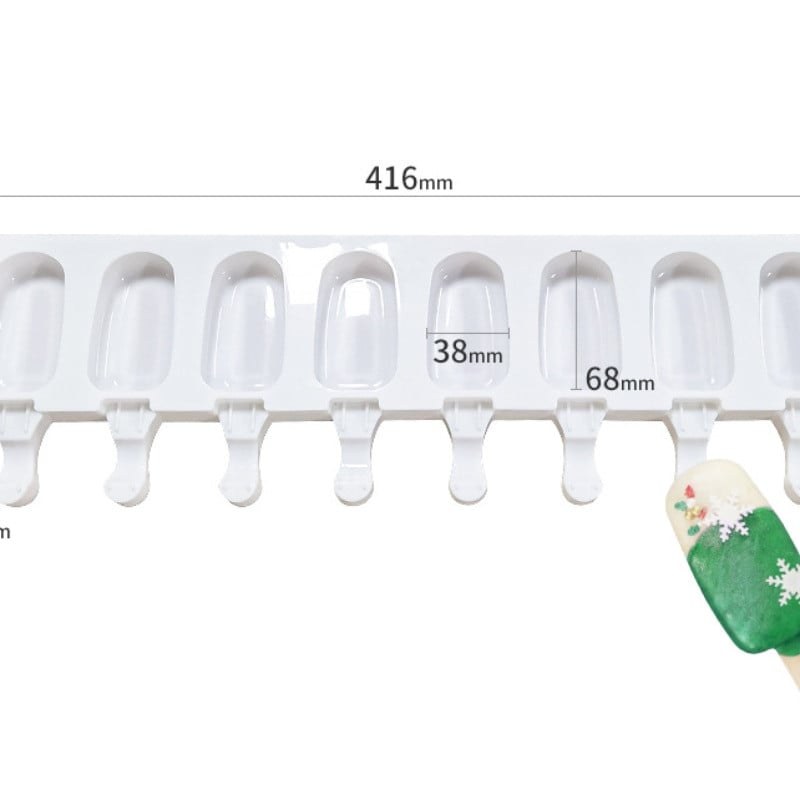 Silikónová forma Magnum so 4/8 bunkami, silikónová forma na zmrzlinu, formy na nanuky, formy na zmrzlinu pre domácich majstrov, forma na výrobu ľadových nanukov, miska na ľad.