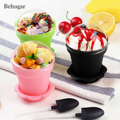 Behogar 10 sád kvetináčov v štýle DIY pečenia želé torta pena jogurt úložný držiak pohár s viečkami lopatka naberačky na párty potreby