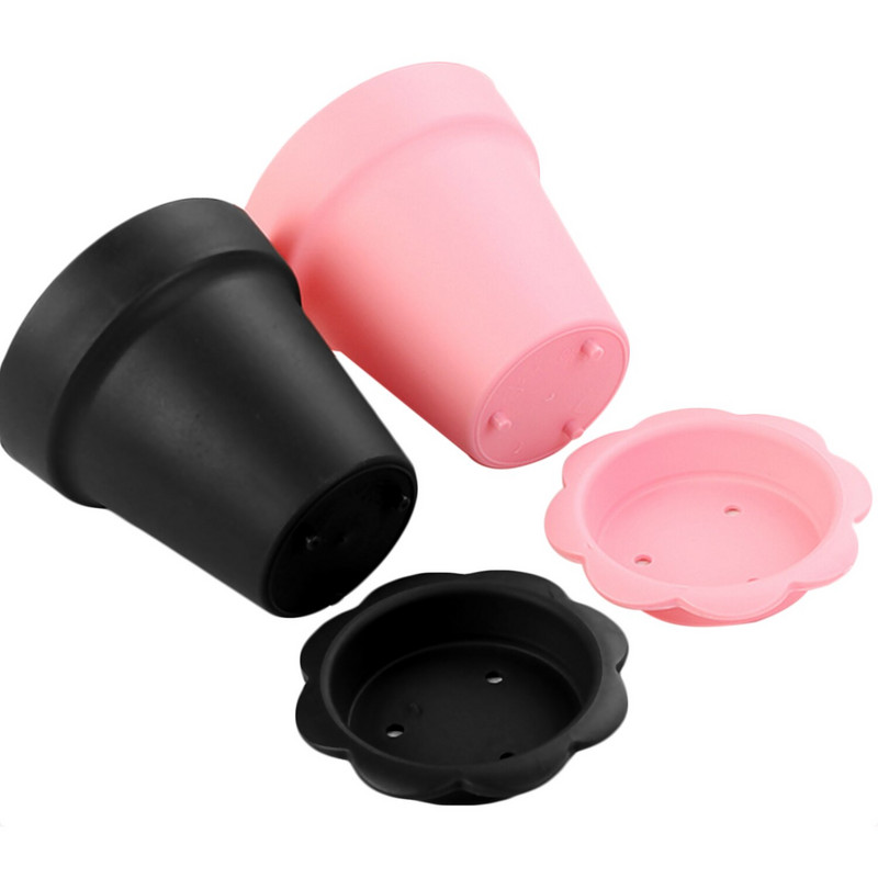 Behogar 10 sád kvetináčov v štýle DIY pečenia želé torta pena jogurt úložný držiak pohár s viečkami lopatka naberačky na párty potreby