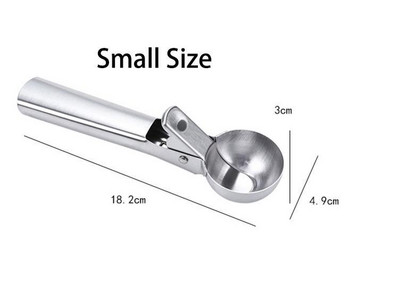 7-palcová prémiová nerezová oceľová naberačka na zmrzlinu, guľa na vykopávanie melónu, ideálna na mrazený jogurt, zmrzlinové poháre, kuchynský gadget